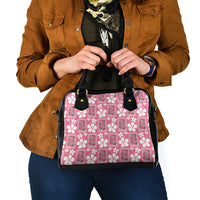 Give Cancer The Boot Pink Cowgirl Shoulder Handbag Western Aloha Hibiscus Paniolo Heritage Floral LT9 - Polynesian Pride