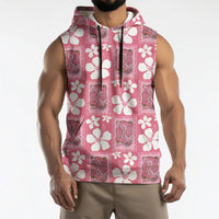 Give Cancer The Boot Pink Cowgirl Sleeveless Hoodie Western Aloha Hibiscus Paniolo Heritage Floral LT9 - Polynesian Pride