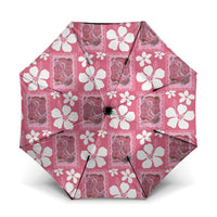 Give Cancer The Boot Pink Cowgirl Umbrella Western Aloha Hibiscus Paniolo Heritage Floral LT9 One Size Folded 11.42 inch Opened Diameter 37.4 inch Pink - Polynesian Pride