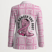 Give Cancer The Boot Pink Cowgirl Blazer Hawaiian Paniolo Mixed Quilt Pattern Style LT9 - Polynesian Pride