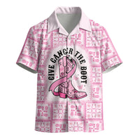 Give Cancer The Boot Pink Cowgirl Kid Hawaiian Shirt Hawaiian Paniolo Mixed Quilt Pattern Style LT9 - Polynesian Pride
