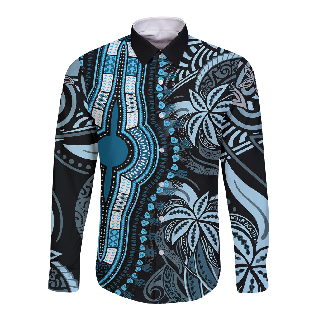 polynesia-dashiki-long-sleeve-button-shirt-polynesia-and-africa-traditional-special-together-blue