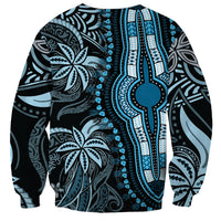 Polynesia Dashiki Sweatshirt Polynesia and Africa Traditional Special Together Blue LT9 - Polynesian Pride