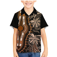 polynesia-dashiki-family-matching-mermaid-dress-and-hawaiian-shirt-polynesia-and-africa-traditional-special-together-gold