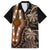 Polynesia Dashiki Family Matching Puletasi Dress and Hawaiian Shirt Polynesia and Africa Traditional Special Together Gold LT9 Dad's Shirt - Short Sleeve Gold - Polynesian Pride