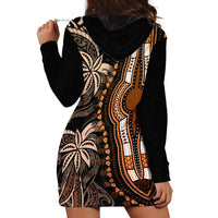 Polynesia Dashiki Hoodie Dress Polynesia and Africa Traditional Special Together Gold LT9 - Polynesian Pride