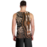 Polynesia Dashiki Men Tank Top Polynesia and Africa Traditional Special Together Gold LT9 - Polynesian Pride