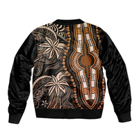 Polynesia Dashiki Sleeve Zip Bomber Jacket Polynesia and Africa Traditional Special Together Gold LT9 - Polynesian Pride