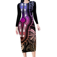 polynesia-dashiki-family-matching-long-sleeve-bodycon-dress-and-hawaiian-shirt-polynesia-and-africa-traditional-special-together-pastel