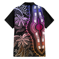 Polynesia Dashiki Family Matching Off Shoulder Short Dress and Hawaiian Shirt Polynesia and Africa Traditional Special Together Pastel LT9 - Polynesian Pride