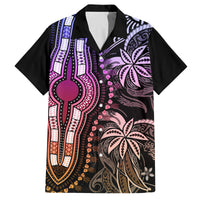 Polynesia Dashiki Family Matching Summer Maxi Dress and Hawaiian Shirt Polynesia and Africa Traditional Special Together Pastel LT9 Dad's Shirt - Short Sleeve Pastel - Polynesian Pride