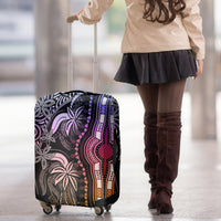 Polynesia Dashiki Luggage Cover Polynesia and Africa Traditional Special Together Pastel LT9 - Polynesian Pride