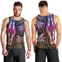 Polynesia Dashiki Men Tank Top Polynesia and Africa Traditional Special Together Pastel LT9 - Polynesian Pride