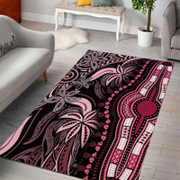 Polynesia Dashiki Area Rug Polynesia and Africa Traditional Special Together Pink LT9 - Polynesian Pride