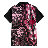 Polynesia Dashiki Family Matching Long Sleeve Bodycon Dress and Hawaiian Shirt Polynesia and Africa Traditional Special Together Pink LT9 - Polynesian Pride