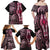 polynesia-dashiki-family-matching-off-shoulder-maxi-dress-and-hawaiian-shirt-polynesia-and-africa-traditional-special-together-pink