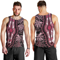 Polynesia Dashiki Men Tank Top Polynesia and Africa Traditional Special Together Pink LT9 - Polynesian Pride