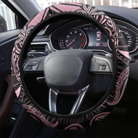 Polynesia Dashiki Steering Wheel Cover Polynesia and Africa Traditional Special Together Pink LT9 - Polynesian Pride