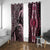 Polynesia Dashiki Window Curtain Polynesia and Africa Traditional Special Together Pink LT9 With Grommets Pink - Polynesian Pride