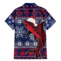 samoa-manuia-le-kirisimasi-family-matching-mermaid-dress-and-hawaiian-shirt-samoan-fishing-tribal-pattern-christmas-vibe