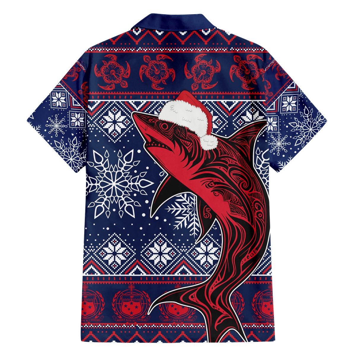 Samoa Manuia Le Kirisimasi Hawaiian Shirt Samoan Fishing Tribal Pattern Christmas Vibe LT9 - Polynesian Pride