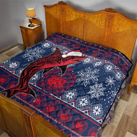 Samoa Manuia Le Kirisimasi Quilt Samoan Fishing Tribal Pattern Christmas Vibe LT9 - Polynesian Pride