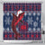 Samoa Manuia Le Kirisimasi Shower Curtain Samoan Fishing Tribal Pattern Christmas Vibe LT9 - Polynesian Pride