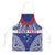 Personalised Toa Samoa Rugby Spirit Apron Blue Samoan Tribal Pattern - Polynesian Pride
