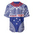Personalised Toa Samoa Rugby Spirit Baseball Jersey Blue Samoan Tribal Pattern - Polynesian Pride