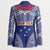 Personalised Toa Samoa Rugby Spirit Blazer Blue Samoan Tribal Pattern - Polynesian Pride