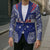 Personalised Toa Samoa Rugby Spirit Blazer Blue Samoan Tribal Pattern - Polynesian Pride