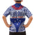 Personalised Toa Samoa Rugby Spirit Family Matching Mermaid Dress and Hawaiian Shirt Blue Samoan Tribal Pattern - Polynesian Pride