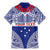 Personalised Toa Samoa Rugby Spirit Family Matching Mermaid Dress and Hawaiian Shirt Blue Samoan Tribal Pattern - Polynesian Pride