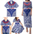 Personalised Toa Samoa Rugby Spirit Family Matching Puletasi and Hawaiian Shirt Blue Samoan Tribal Pattern - Polynesian Pride