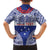 Personalised Toa Samoa Rugby Spirit Family Matching Summer Maxi Dress and Hawaiian Shirt Blue Samoan Tribal Pattern - Polynesian Pride