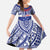 Personalised Toa Samoa Rugby Spirit Family Matching Summer Maxi Dress and Hawaiian Shirt Blue Samoan Tribal Pattern - Polynesian Pride