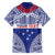 Personalised Toa Samoa Rugby Spirit Family Matching Summer Maxi Dress and Hawaiian Shirt Blue Samoan Tribal Pattern - Polynesian Pride