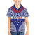 Personalised Toa Samoa Rugby Spirit Family Matching Summer Maxi Dress and Hawaiian Shirt Blue Samoan Tribal Pattern - Polynesian Pride