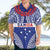 Personalised Toa Samoa Rugby Spirit Hawaiian Shirt Blue Samoan Tribal Pattern - Polynesian Pride