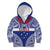 Personalised Toa Samoa Rugby Spirit Kid Hoodie Blue Samoan Tribal Pattern - Polynesian Pride