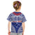 Personalised Toa Samoa Rugby Spirit Kid T Shirt Blue Samoan Tribal Pattern - Polynesian Pride