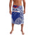 Personalised Toa Samoa Rugby Spirit Lavalava Blue Samoan Tribal Pattern - Polynesian Pride