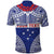 Personalised Toa Samoa Rugby Spirit Polo Shirt Blue Samoan Tribal Pattern - Polynesian Pride
