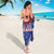 Personalised Toa Samoa Rugby Spirit Sarong Blue Samoan Tribal Pattern - Polynesian Pride