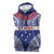 Personalised Toa Samoa Rugby Spirit Sleeveless Hoodie Blue Samoan Tribal Pattern - Polynesian Pride
