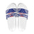 Personalised Toa Samoa Rugby Spirit Slide Sandals Blue Samoan Tribal Pattern - Polynesian Pride