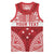Personalised Toa Samoa Rugby Spirit Basketball Jersey Red Samoan Tribal Pattern - Polynesian Pride
