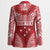 Personalised Toa Samoa Rugby Spirit Blazer Red Samoan Tribal Pattern - Polynesian Pride