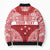Personalised Toa Samoa Rugby Spirit Bomber Puffer Jacket Red Samoan Tribal Pattern - Polynesian Pride