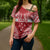 Personalised Toa Samoa Rugby Spirit Cross Shoulder Shirt Red Samoan Tribal Pattern - Polynesian Pride